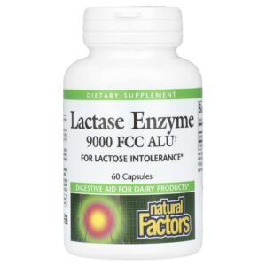 Natural Factors Lactase Enzyme 9000 FCC ALU 60 Capsules