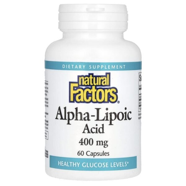 Natural Factors Alpha-Lipoic Acid 400 mg 60 Capsules