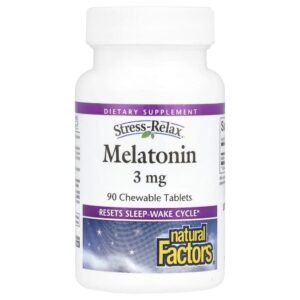 Natural Factors Stress-Relax® Melatonin 3 mg 90 Chewable Tablets