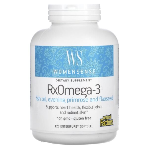 Natural Factors WomenSense RxOmega-3 120 Enteripure Softgels