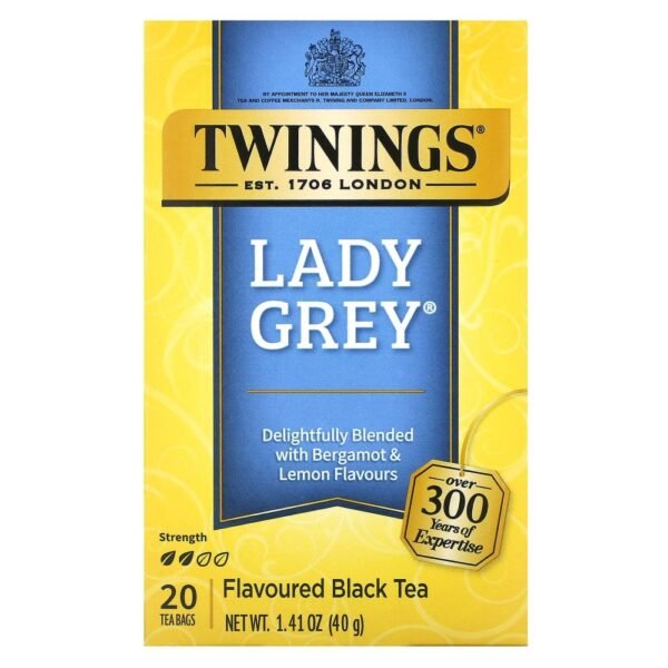 Twinings Flavored Black Tea Lady Grey20 Tea Bags 40g