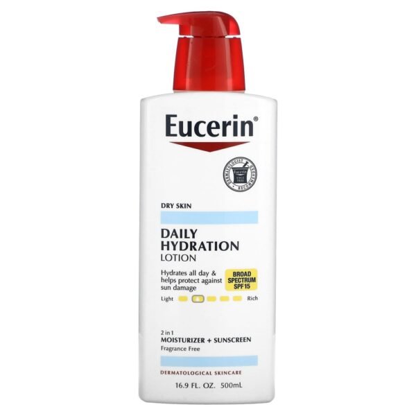 Eucerin Daily Hydration Lotion SPF 15 Fragrance Free 500ml