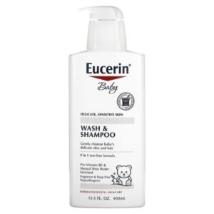 Eucerin Baby Wash & Shampoo Fragrance Free 400ml