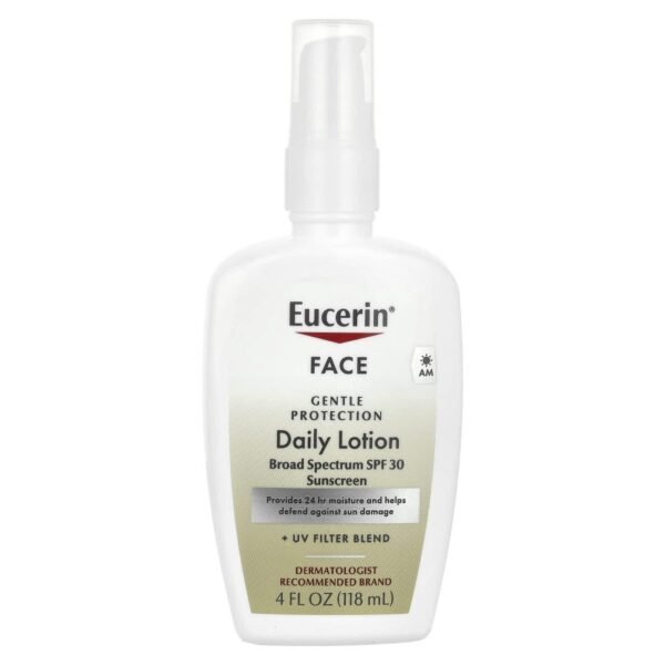 Eucerin Gentle Protection Daily Lotion & Sunscreen SPF 30 Fragrance Free 118ml