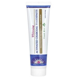 Heritage Store Activated Charcoal Whitening Toothpaste Fresh Mint 145g