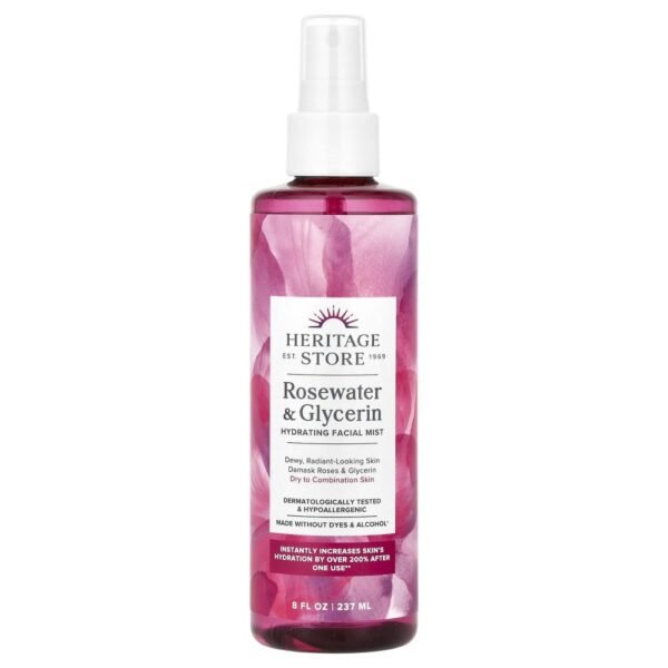 Heritage Store Rosewater & Glycerin Hydrating Facial Mist 237ml