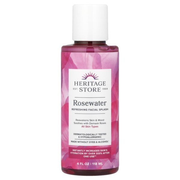 Heritage Store Rosewater Refreshing Facial Splash 118ml