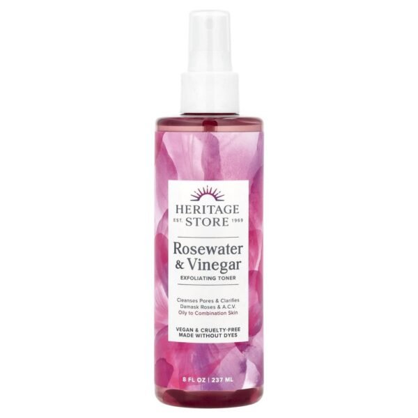 Heritage Store Rosewater & Vinegar Exfoliating Toner 237ml
