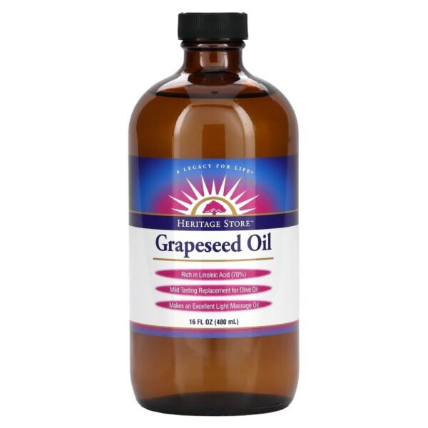Heritage Store Grapeseed Oil 480ml