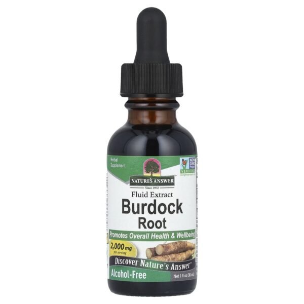 Nature's Answer Burdock Root Fluid Extract Alcohol-Free 2000 mg 30ml