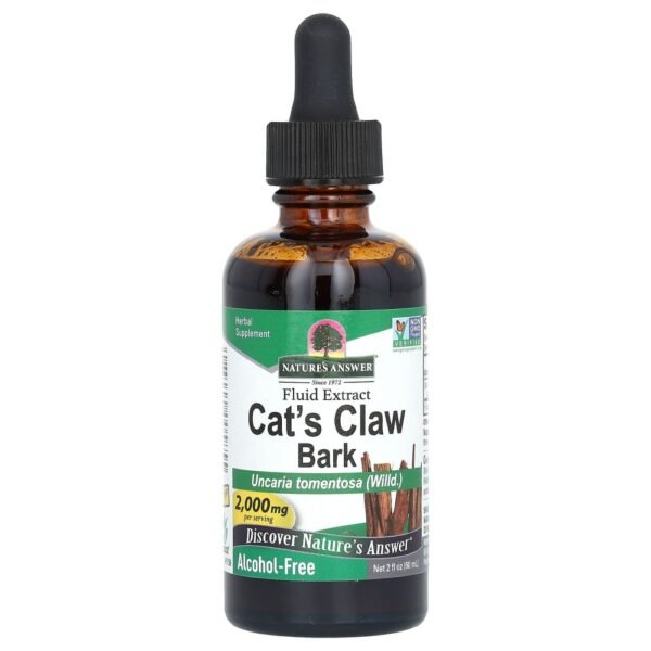 Nature's Answer Cat's Claw Bark Alcohol-Free 2000 mg 60ml