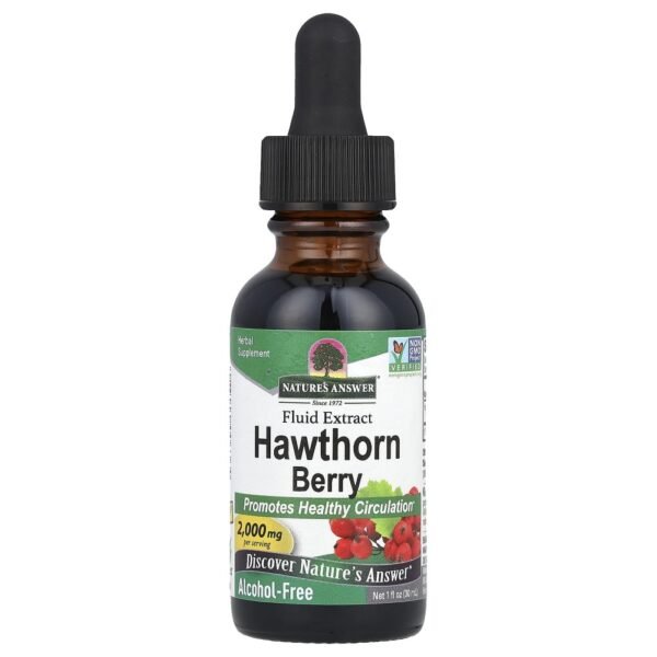 Nature's Answer Hawthorn Berry Fluid Extract Alcohol-Free 2000 mg 30mL