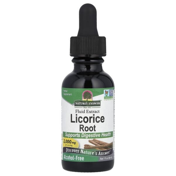 Nature's Answer Licorice Root Fluid Extract Alcohol-Free 2000 mg 30ml