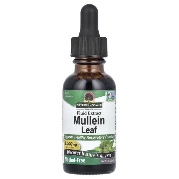 Nature's Answer Mullein Leaf Fluid Extract Alcohol-Free2000 mg 30ml