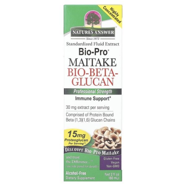 Nature's Answer Bio-Pro Maitake Bio-Beta-Glucan Alcohol-Free 30 mg 60ml