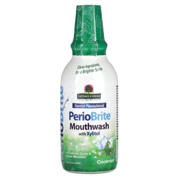 Nature's Answer PerioBrite Mouthwash with Xylitol Coolmint 480ml