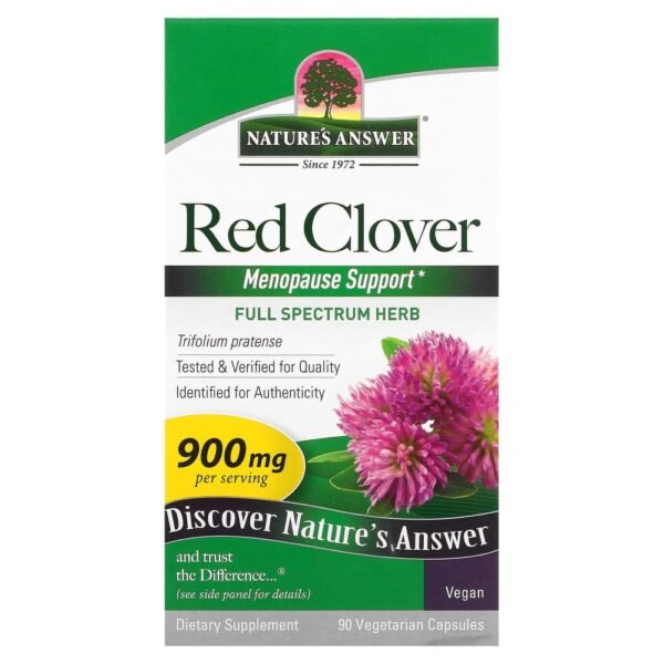 Nature's Answer Red Clover 900 mg 90 Vegetarian Capsules