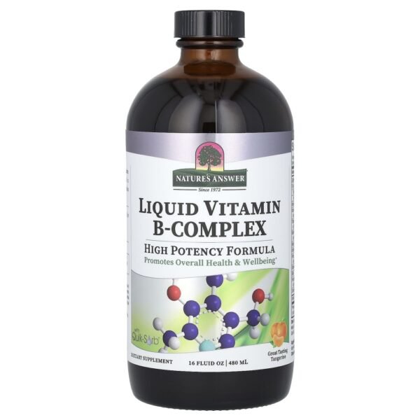 Nature's Answer Liquid Vitamin B-Complex Great Tasting Tangerine 480ml