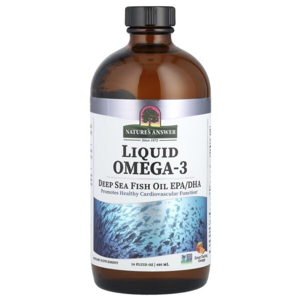 Nature's Answer Liquid Omega-3 Deep Sea Fish Oil EPA/DHA Orange 480ml