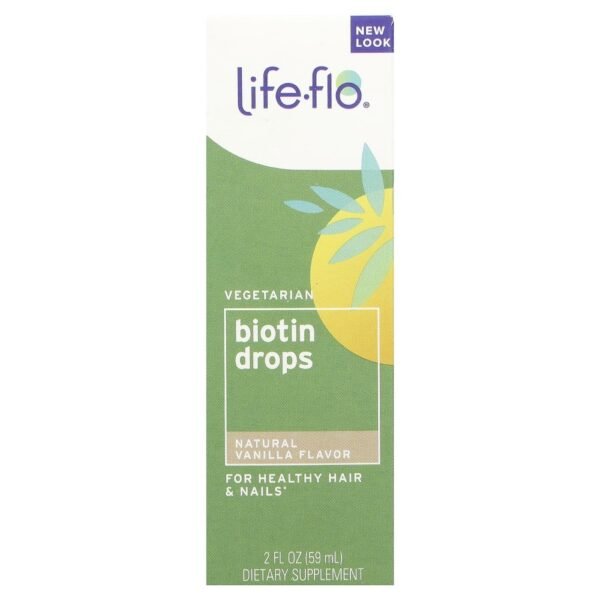 Life-flo Biotin Drops Natural Vanilla 59ml