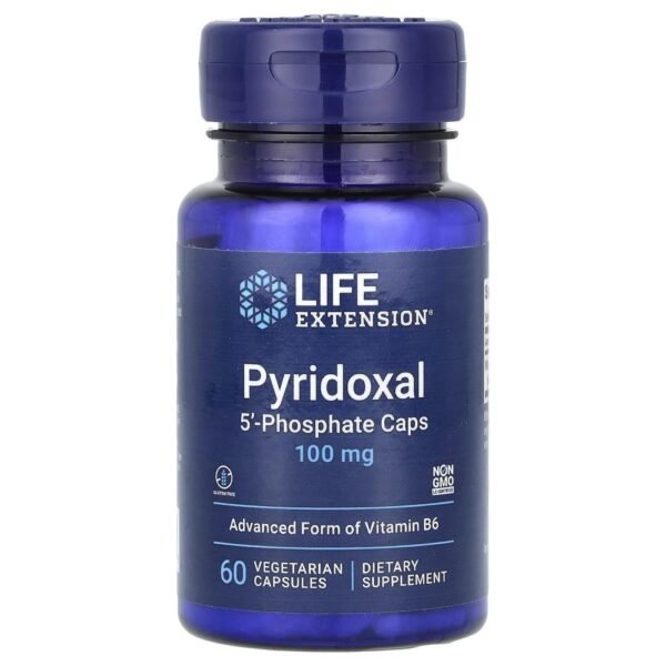 Life Extension Pyridoxal 5'-Phosphate Caps 100 mg 60 Vegetarian Capsules