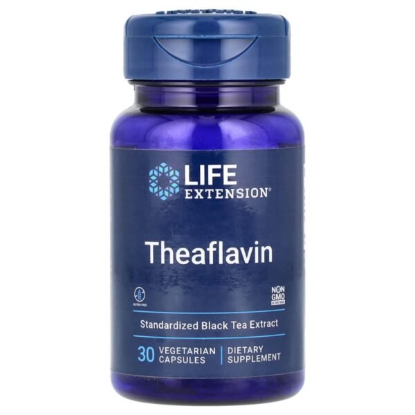 Life Extension Theaflavin Standardized Black Tea Extract 30 Vegetarian Capsules
