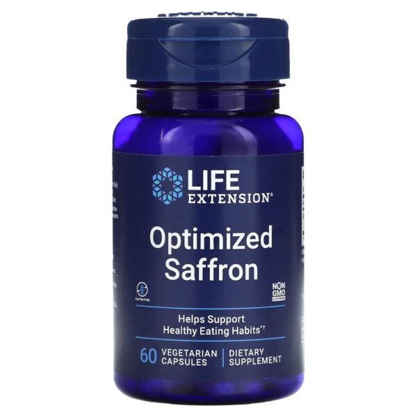 Life Extension Optimized Saffron 60 Vegetarian Capsules