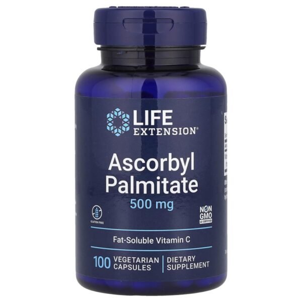 Life Extension Ascorbyl Palmitate 500 mg 100 Vegetarian Capsules