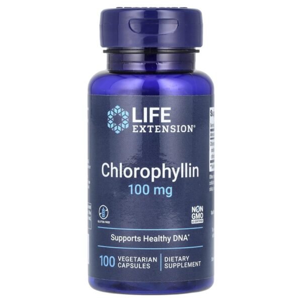 Life Extension Chlorophyllin 100 mg 100 Vegetarian Capsules