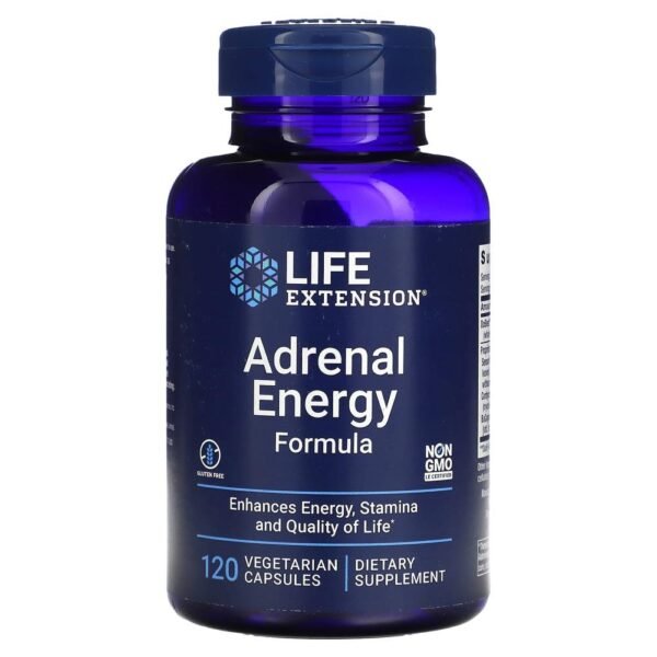 Life Extension Adrenal Energy Formula 120 Vegetarian Capsules