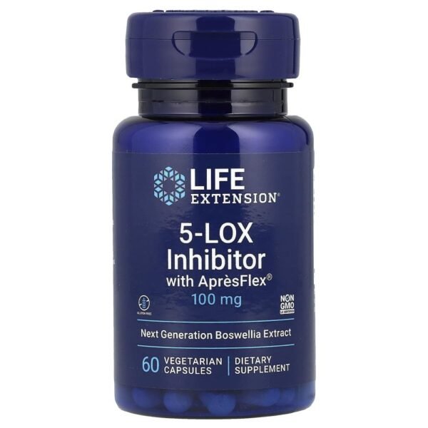 Life Extension 5-LOX Inhibitor with ApresFlex® 100 mg 60 Vegetarian Capsules