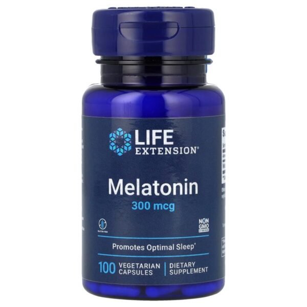 Life Extension Melatonin 300 mcg 100 Vegetarian Capsules