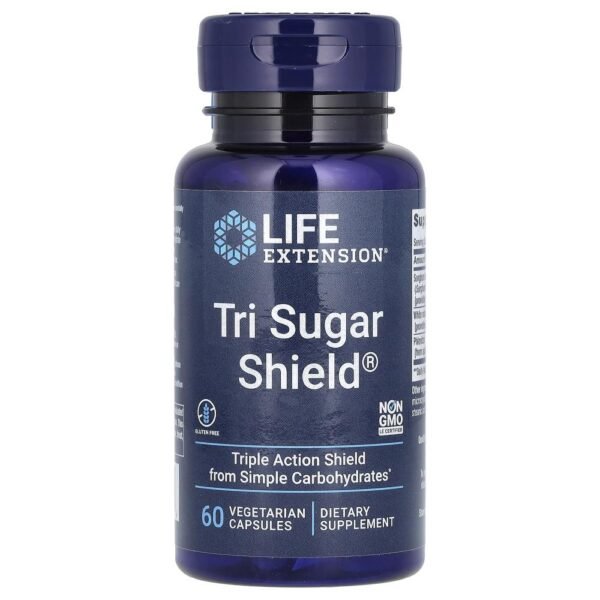 Life Extension Tri Sugar Shield 60 Vegetarian Capsules