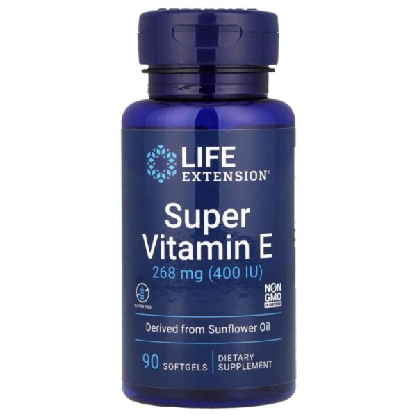 Life Extension Super Vitamin E 268 mg (400 IU) 90 Softgels