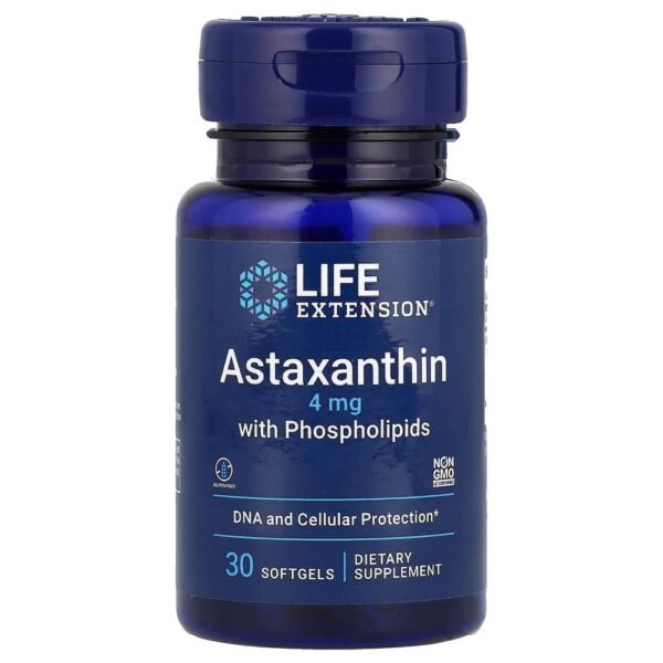 Life Extension Astaxanthin with Phospholipids 30 Softgels
