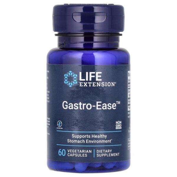 Life Extension Gastro-Ease 60 Vegetarian Capsules
