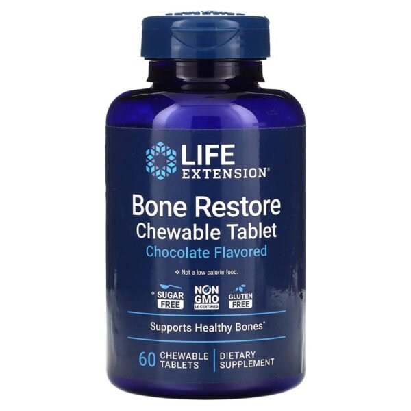 Life Extension Bone Restore Chocolate 60 Chewable Tablets