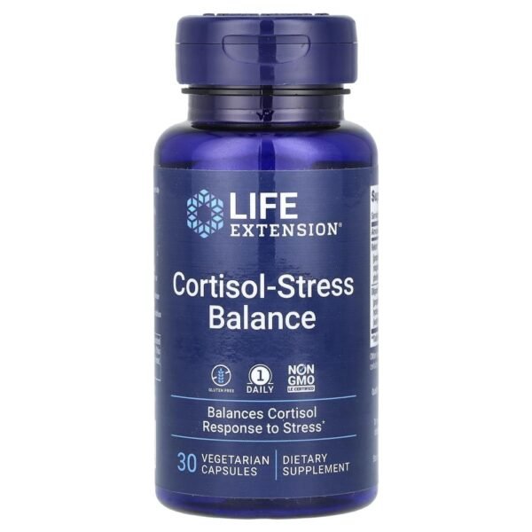 Life Extension Cortisol-Stress Balance 30 Vegetarian Capsules