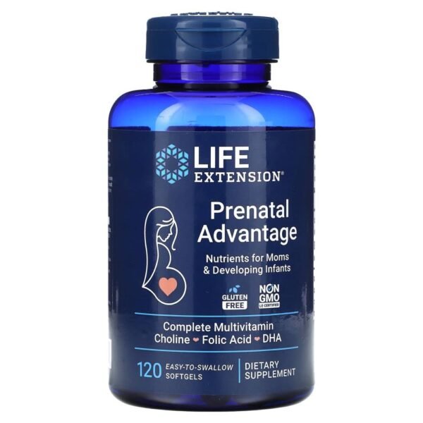 Life Extension Prenatal Advantage 120 Easy-To-Swallow Softgels