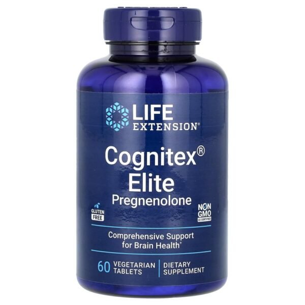 Life Extension Cognitex Elite Pregnenolone 60 Vegetarian Tablets