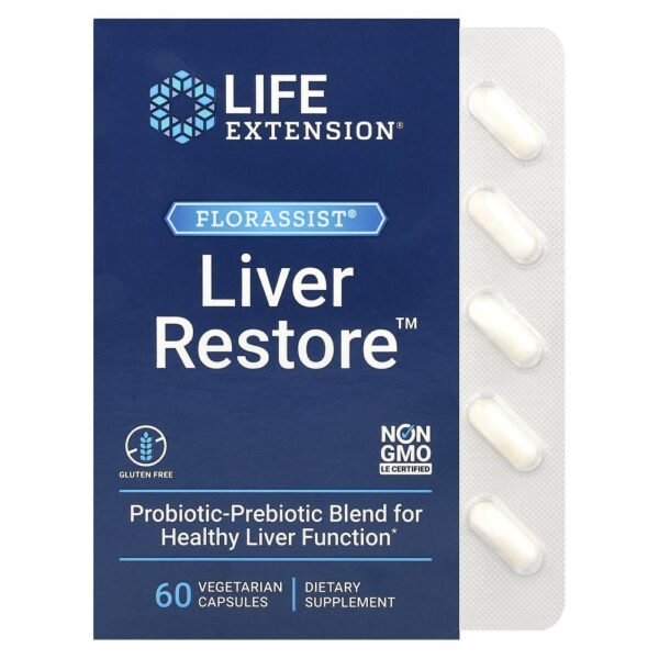 Life Extension FLORASSIST Liver Restore 60 Vegetarian Capsules
