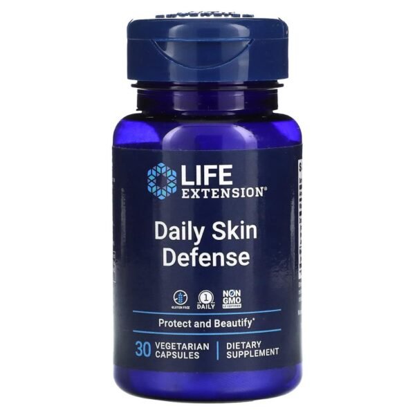 Life Extension Daily Skin Defense 30 Vegetarian Capsules