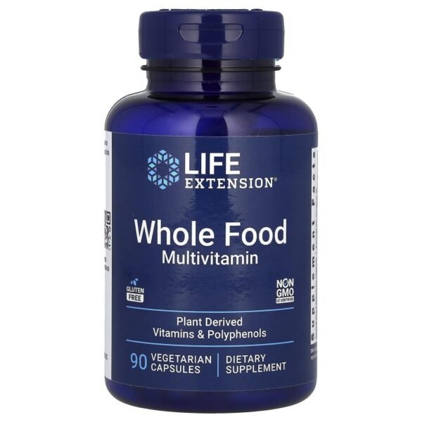 Life Extension Whole Food Multivitamin 90 Vegetarian Capsules