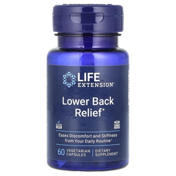 Life Extension Lower Back Relief  60 Vegetarian Capsules