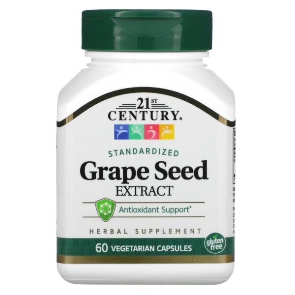 21st Century Grape Seed Extract Standardized 60 Vegetarian Capsules