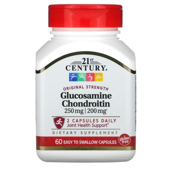 21st Century Glucosamine / Chondroitin Original Strength 60 Easy to Swallow Capsules
