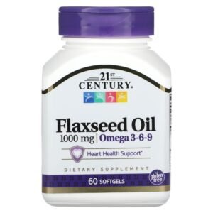 21st Century Flaxseed Oil 1000 mg 60 Softgels