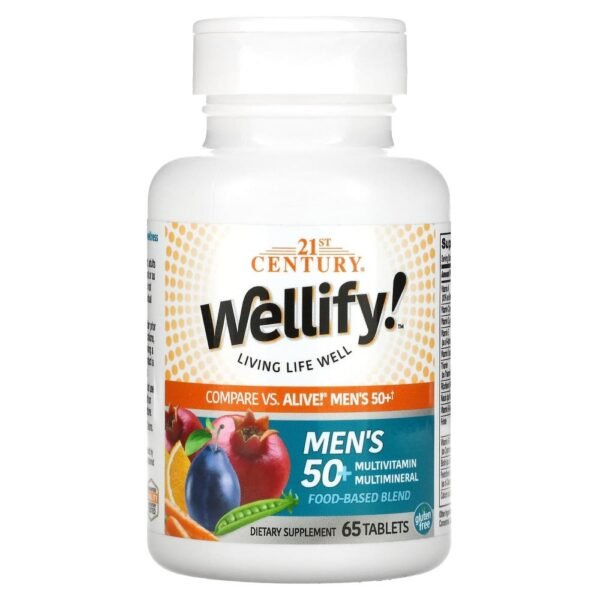 21st Century Wellify Men's 50+ Multivitamin Multimineral 65 Tablets