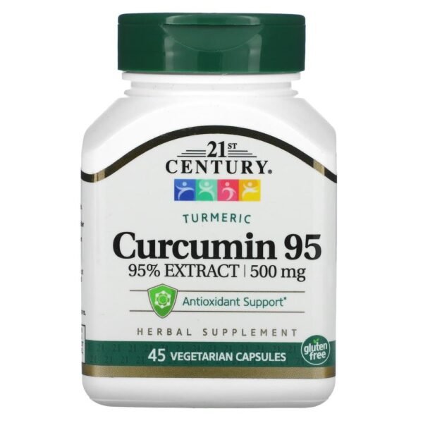 21st Century Curcumin 95 500 mg 45 Vegetarian Capsules