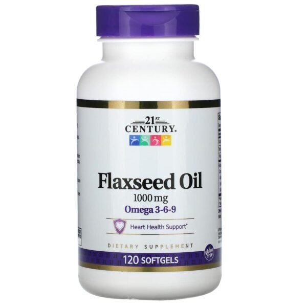 21st Century Flaxseed Oil 1000 mg 120 Softgels